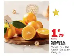 Hyper U Orange a feuilles offre