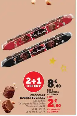 Hyper U SUCHARD Chocolat rocher offre