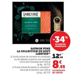 Hyper U LABEYRIE Saumon fume la collection du gout offre