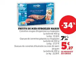 Hyper U MARES Fruits de mer surgeles offre