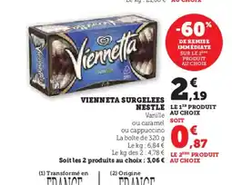 Hyper U VIENNETA Surgelees nestle offre