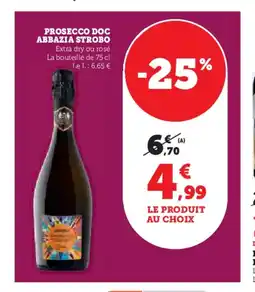 Hyper U Prosecco doc abbazia strobo offre