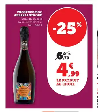 Hyper U Prosecco doc abbazia strobo offre