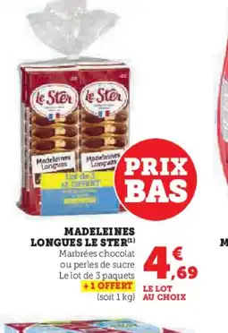 Hyper U LE STER Madeleines longues offre