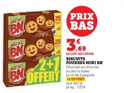 Hyper U MINI BN Biscuits fourres offre