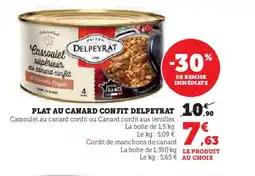 Hyper U DELPEYRAT Plat au canard confit offre