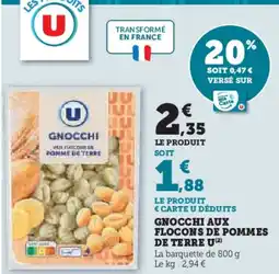 Hyper U Gnocchi aux flocons de pommes de terre u offre
