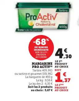 Hyper U PRO ACTIV Margarine offre