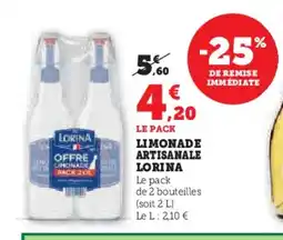 Hyper U LORINA Limonade artisanale offre