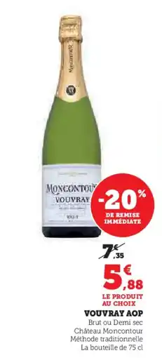 Hyper U Vouvray aop offre