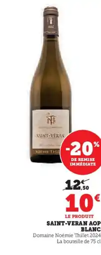 Hyper U Saint-veran aop blanc offre