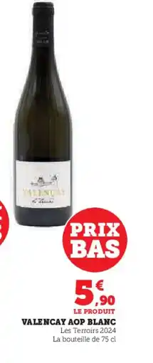 Hyper U VALENCAY Aop blanc offre