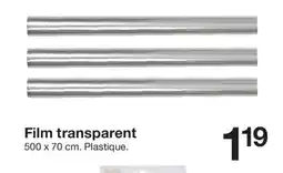 Zeeman Film Film transparent offre