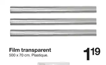 Zeeman Film Film transparent offre