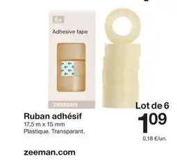 Zeeman Ruban adhésif offre