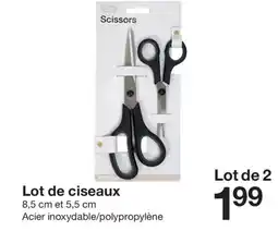 Zeeman Lot de ciseaux offre
