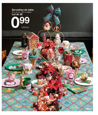 Zeeman Serviettes de table offre
