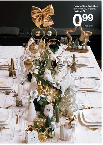 Zeeman Serviettes de table offre