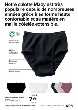 Zeeman Culotte femme Mady offre