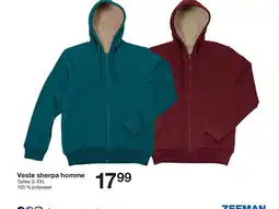 Zeeman Veste sherpa homme offre