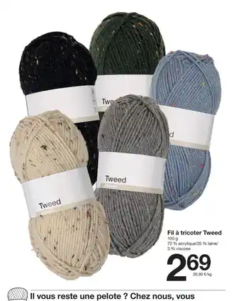 Fil à tricoter Tweed