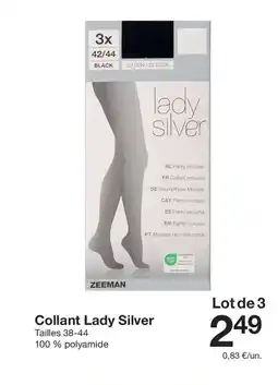 Zeeman Collant Lady Silver offre