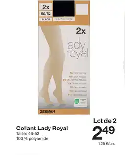 Zeeman Collant Lady Royal offre