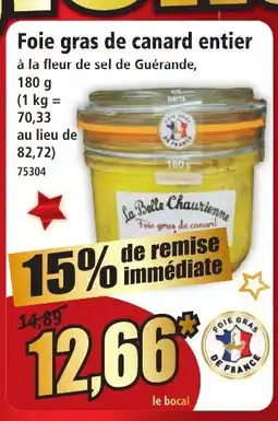 Norma Foie gras de canard entier offre