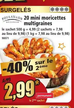 Norma POULAILLON 20 mini moricettes multigraines offre