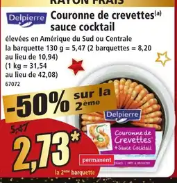 Norma DELPIERRE Couronne de crevettes sauce cocktail offre