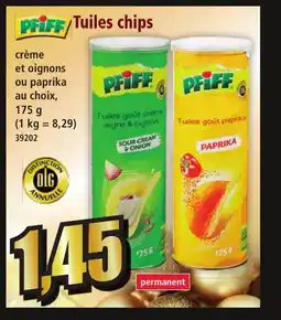 Norma PFIFF/Tuiles chips offre