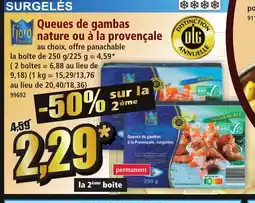 Norma FJORD Queues de gambas Fjord nature ou à la provençale offre