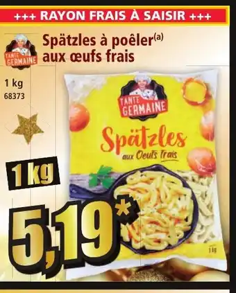 Norma Spätzles à poêler aux œufs frais offre
