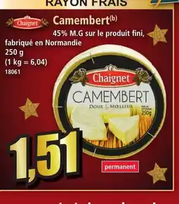 Norma CHAIGNET Camembert offre