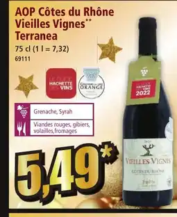Norma AOP Côtes du Rhône Vieilles Vignes Terranea offre