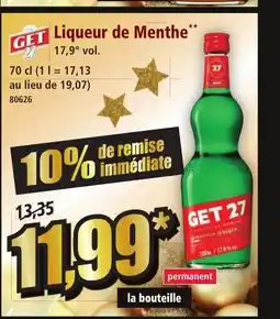 Norma GET 27 Liqueur de Menthe offre
