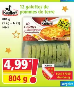 Norma KAUFFER'S 12 galettes de pommes de terre offre