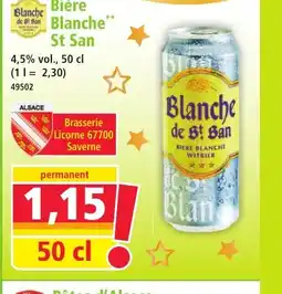 Norma Bière Blanche St San offre