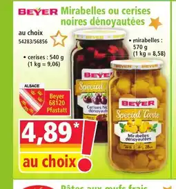 Norma BEYER Mirabelles dénoyautées noires dénoyautées offre