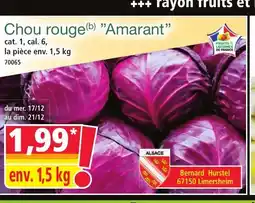 Norma Chou rouge Amarant offre
