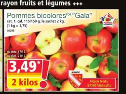 Norma Pommes bicolores Gala offre