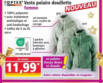 Norma TOPTEX Veste polaire douillette offre
