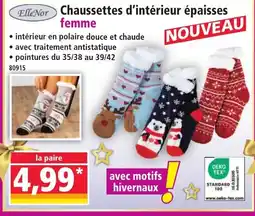 Norma ELLE NOR Chaussettes d'intérieur épaisses offre