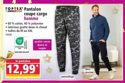 Norma TOPTEX Pantalon coupe cargo homme offre