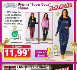 Norma ELLE NOR Pyjama Super Doux femme offre