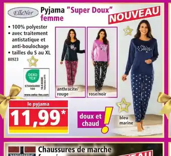 Norma ELLE NOR Pyjama Super Doux femme offre