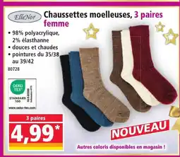 Norma ELLE NOR Chaussettes moelleuses, 3 paires offre