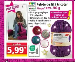 Norma CREATELLI Pelote de fil à tricoter offre