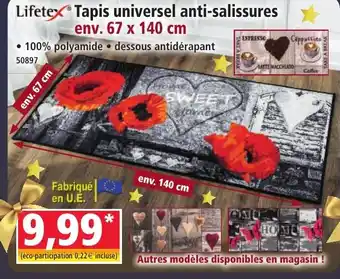 Norma LIFETEX Tapis universel anti-salissures offre