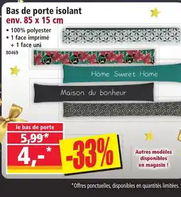 Norma Bas de porte isolant offre